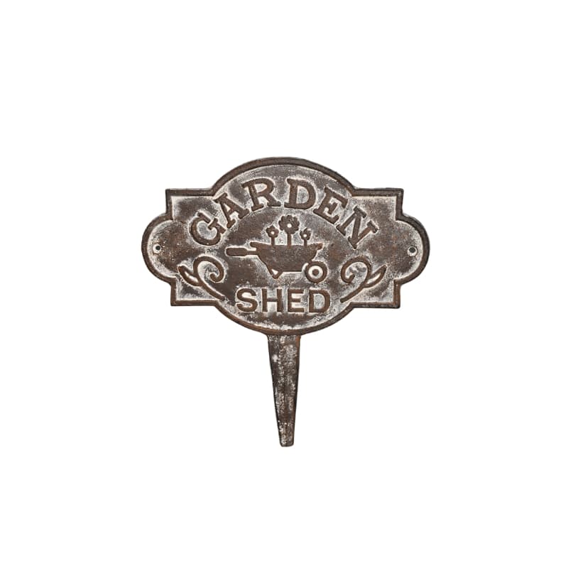 Garden Shed Cast Iron Stake 29cm