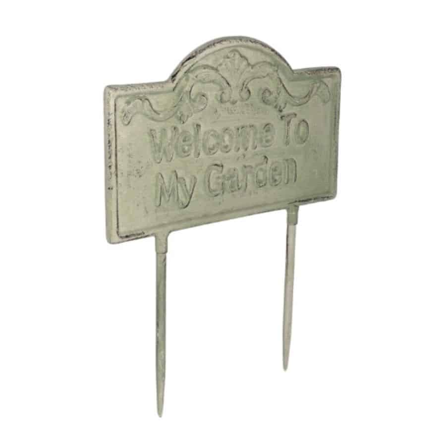 Welcome To My Garden Cast Iron Stake 31cm - Image 4