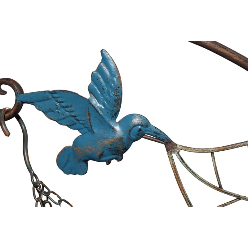 Hanging Potplanter w Pot Wall Bracket Hummingbirds 55cm - Image 4