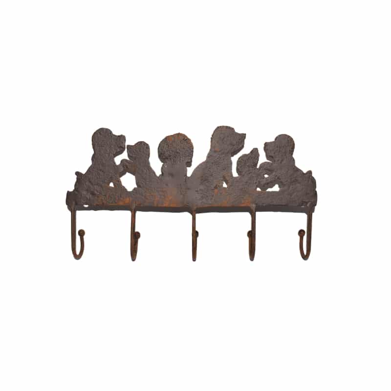 Cute Dogs 5 Hooks Wall Hanging 22cm - Image 4