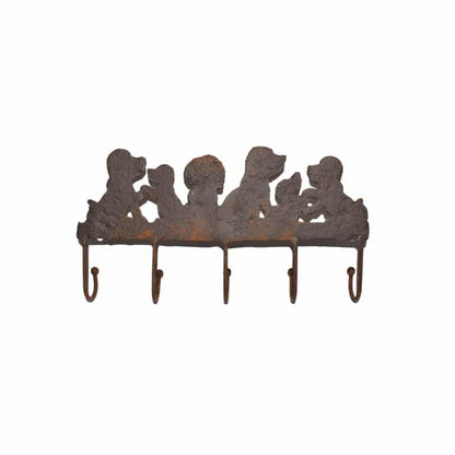 Cute Dogs 5 Hooks Wall Hanging 22cm - Image 4