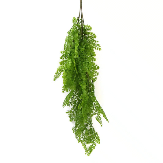 Hanging Native Green Dense Maiden Hair Fern Bush UV Resistant 80cm - Image 2