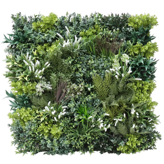 Garden Of Eden Bespoke Vertical Garden / Artificial Green Wall UV Resistant 1m X 1m Fire Retardant