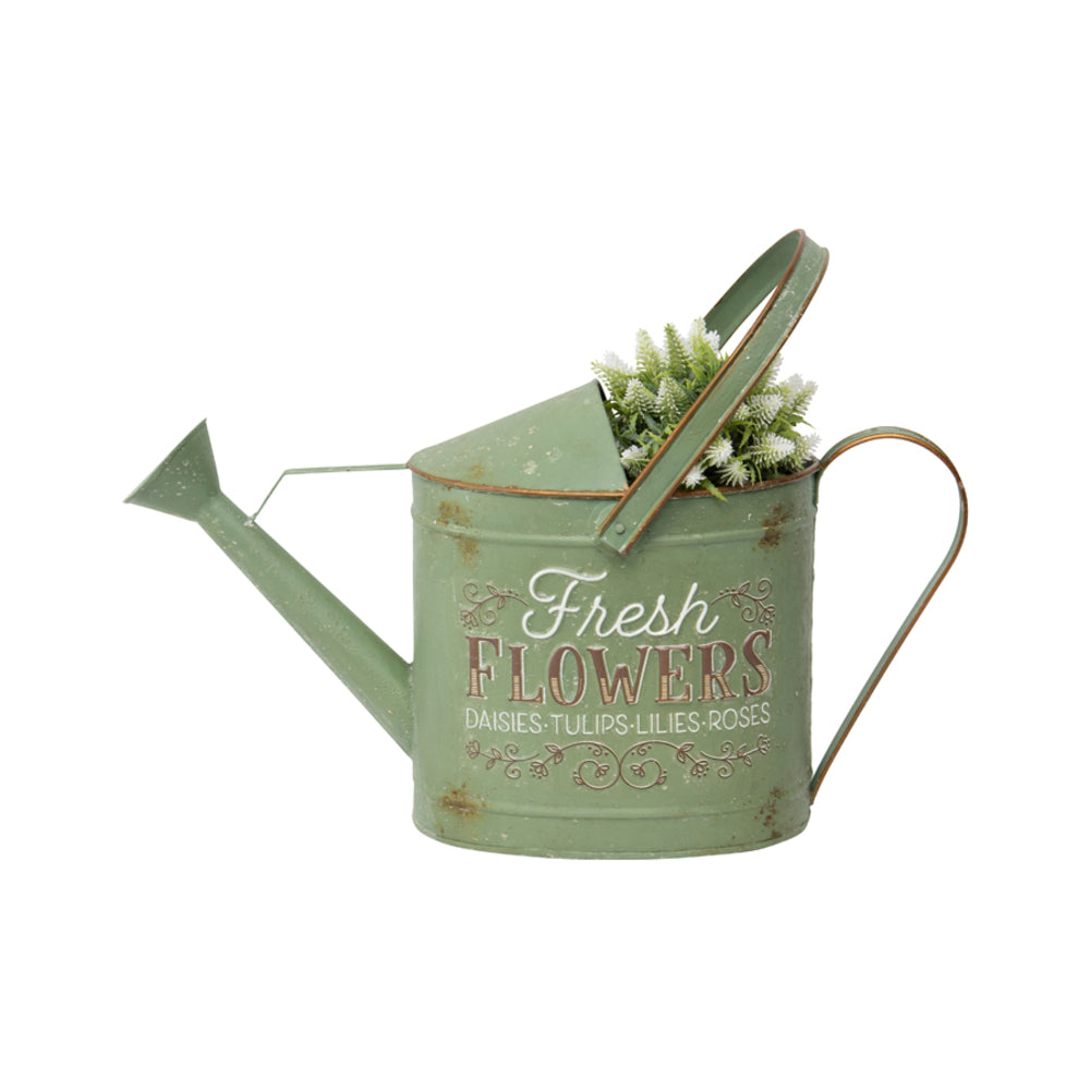 Distressed Flower Watering Can 47cm