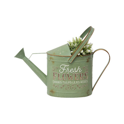 Distressed Flower Watering Can 47cm