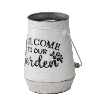 Country Garden Welcome Planter w Handle 24cm - Image 2