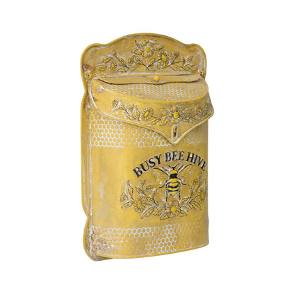 Vintage Yellow Busy Bee Postbox 40cm - Image 2
