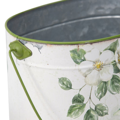 Set 3 Lemon Design Planter Storage Buckets 30cm - Image 2
