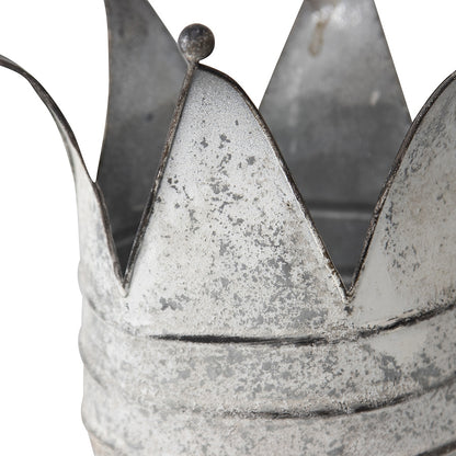 Decorative Crown on Pillar Ornament Planter 24cm - Image 3