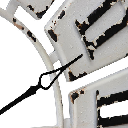 Large Antique White Roman Numeral Wall Clock 84cm - Image 3