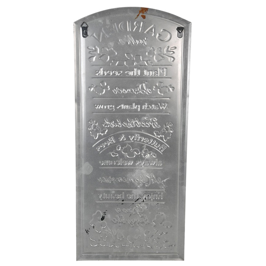 Garden Rules Wall Sign 31x68cm - Image 2