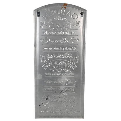 Garden Rules Wall Sign 31x68cm - Image 2