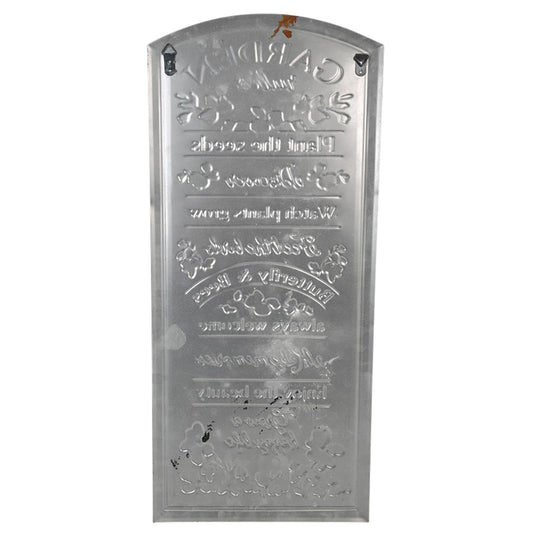 Garden Rules Wall Sign 31x68cm - Image 2