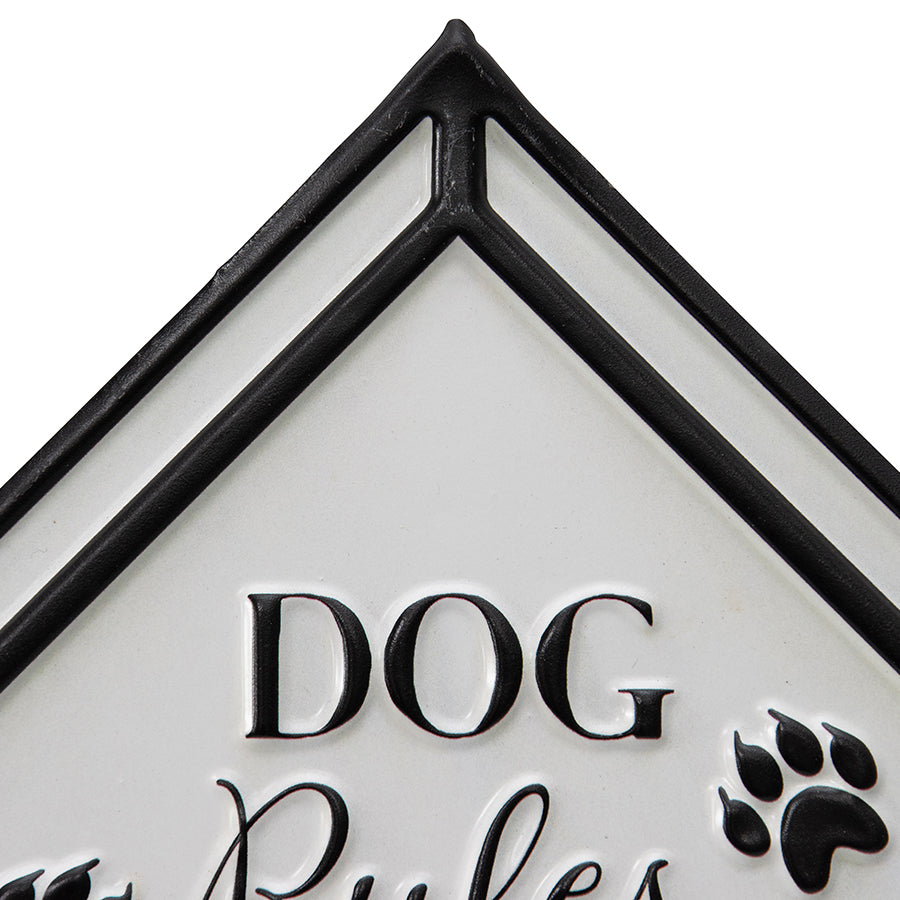 Dog Rules Wall sign 33x66cm - Image 3