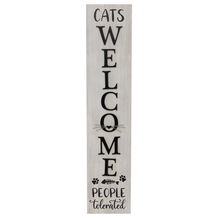 Cats Welcome Wall Sign 17x80cm - Image 3