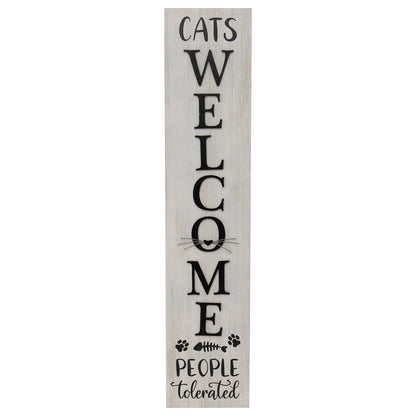 Cats Welcome Wall Sign 17x80cm - Image 3