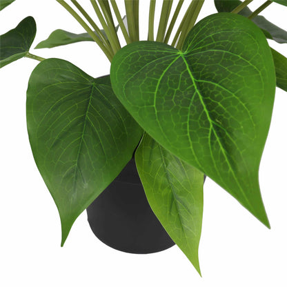 Artificial Flowering White & Orange Peace Lily / Calla Lily Plant 50cm - Image 4