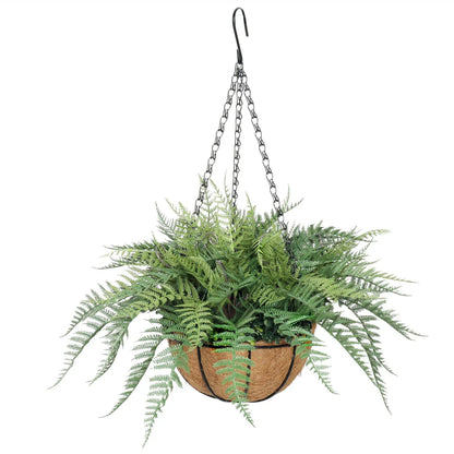 Hanging Basket, Ferns, and Small Potted Plant Bundle - Image 3