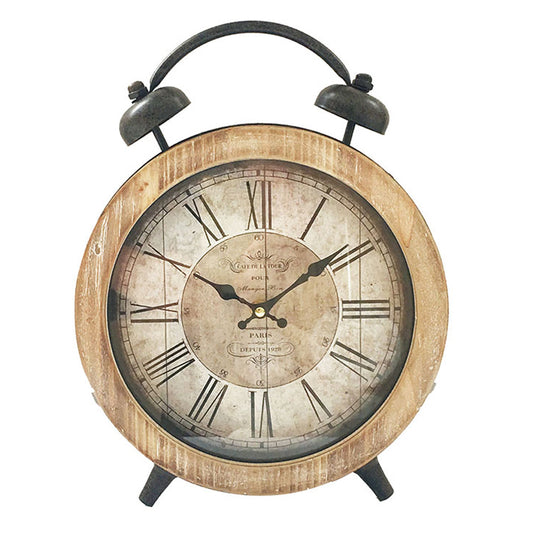 Large Cafe de la Tour Tabletop Clock w Faux Alarm 32cm - Image 2