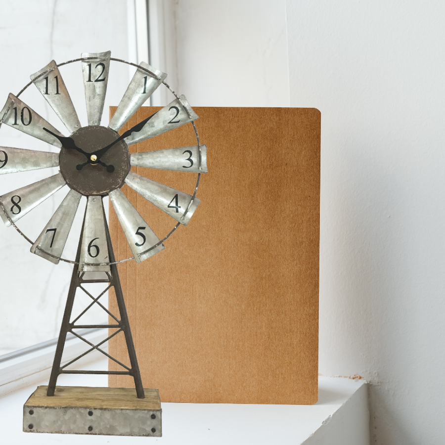 Windmill Table Clock 25x41cm - Image 4