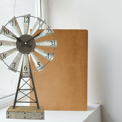Windmill Table Clock 25x41cm - Image 4