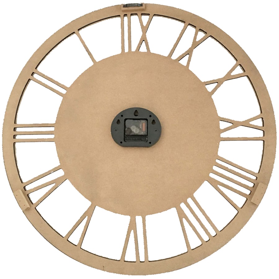 XL Carved Industro Hamptons Wall Clock 60cm - Image 4