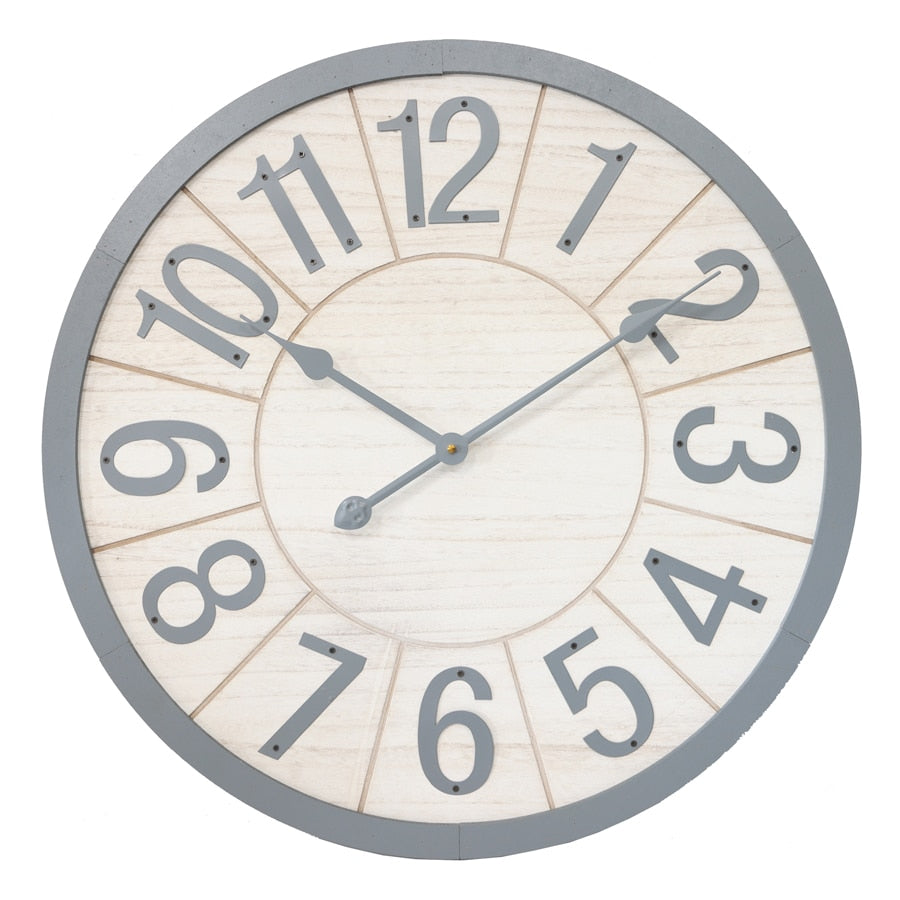 Large Scandi w Grey Clock 60cm - Image 2