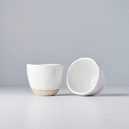 Lopsided Mug 200ml White Glaze - Image 3
