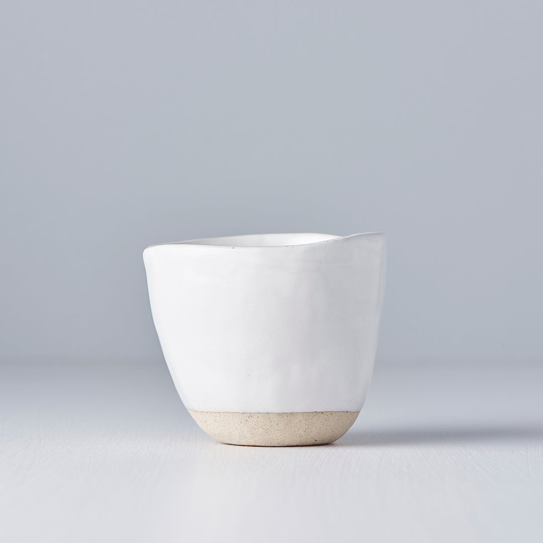 Lopsided Mug 200ml White Glaze - Image 4