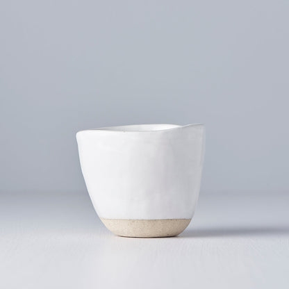 Lopsided Mug 200ml White Glaze - Image 4