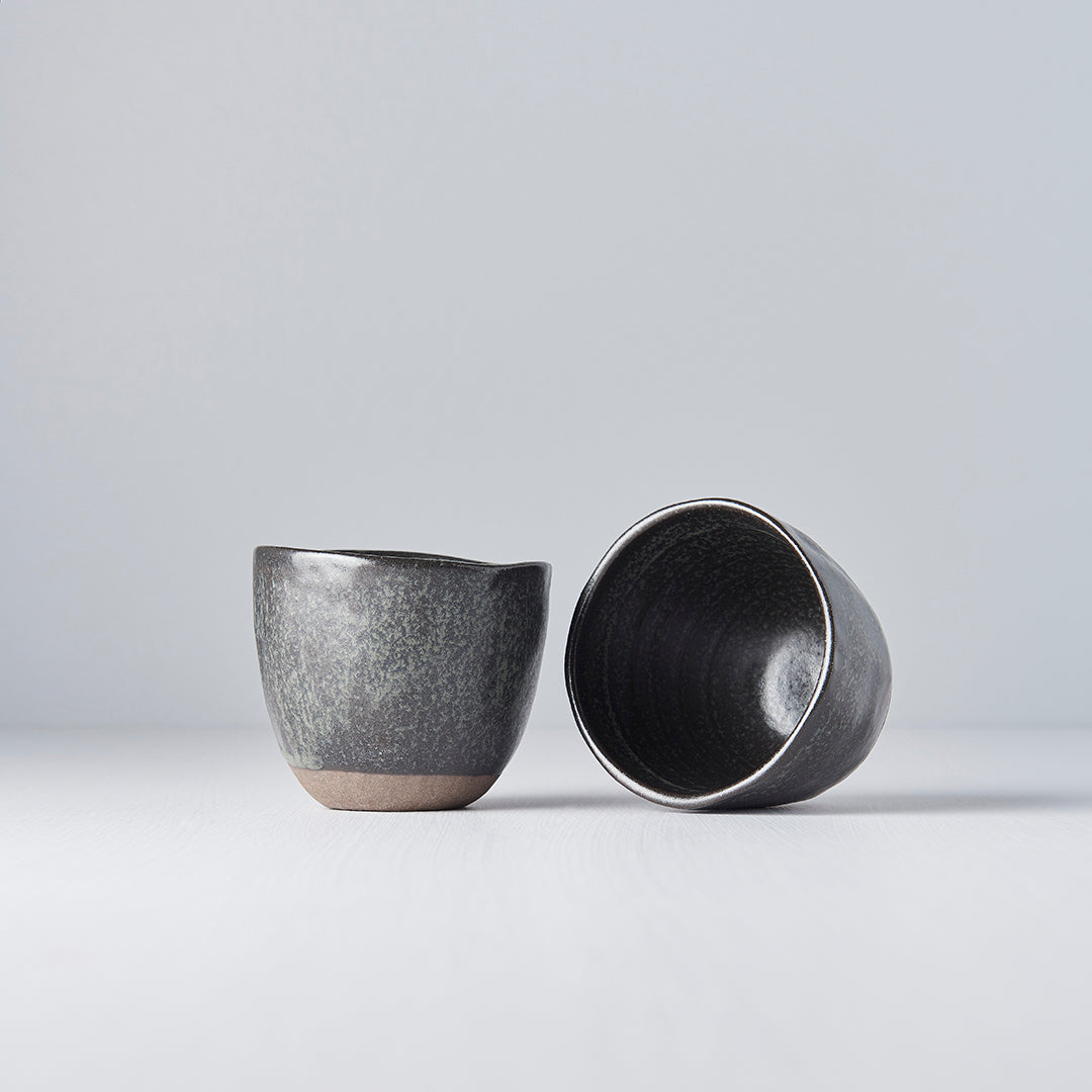 Lopsided Mug 200ml Black and Bisque Glaze - Image 3