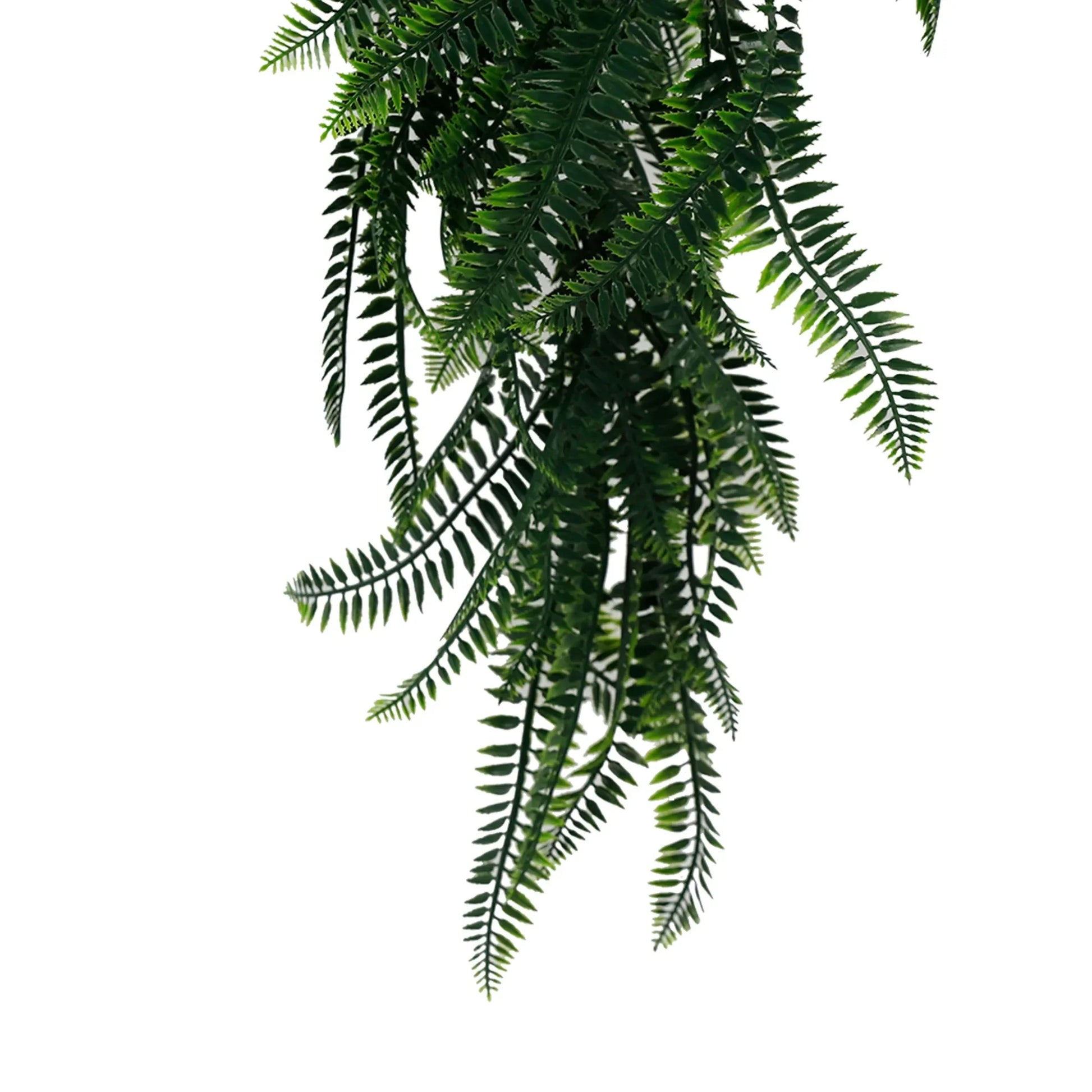Artificial Hanging Dense Boston Fern Garland Bush UV Resistant and Fire Rated 27cm x 84cm - Image 3