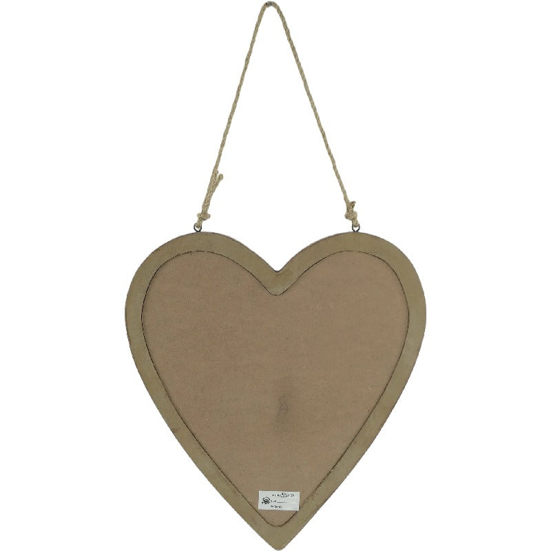 Wood-Framed Hanging Heart Blackboard 36cm - Image 2