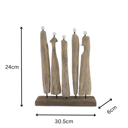 Handcrafted Contemporary Family + Friends Statue 20cm - Image 5