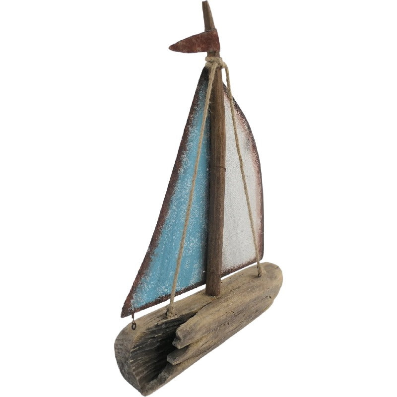 Handcrafted Sailboat Ornament 35cm - Image 2