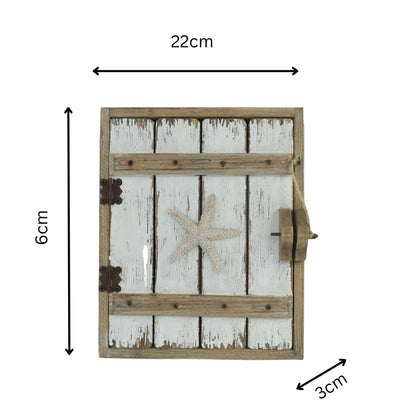 Handcrafted Wall Hanging Beach House Keybox 22cm - Image 5
