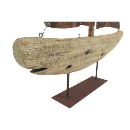 Handcrafted Sailboat Ornament 70cm - Image 4