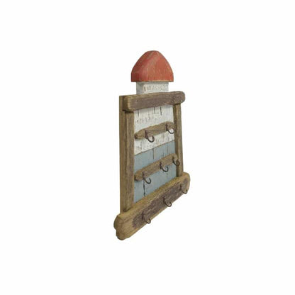 Handcraftedwall Hanging Lighthouse w 5 Hooks 38cm - Image 3