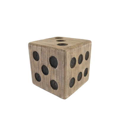 Natural Finish Square Dice 13cm - Image 3