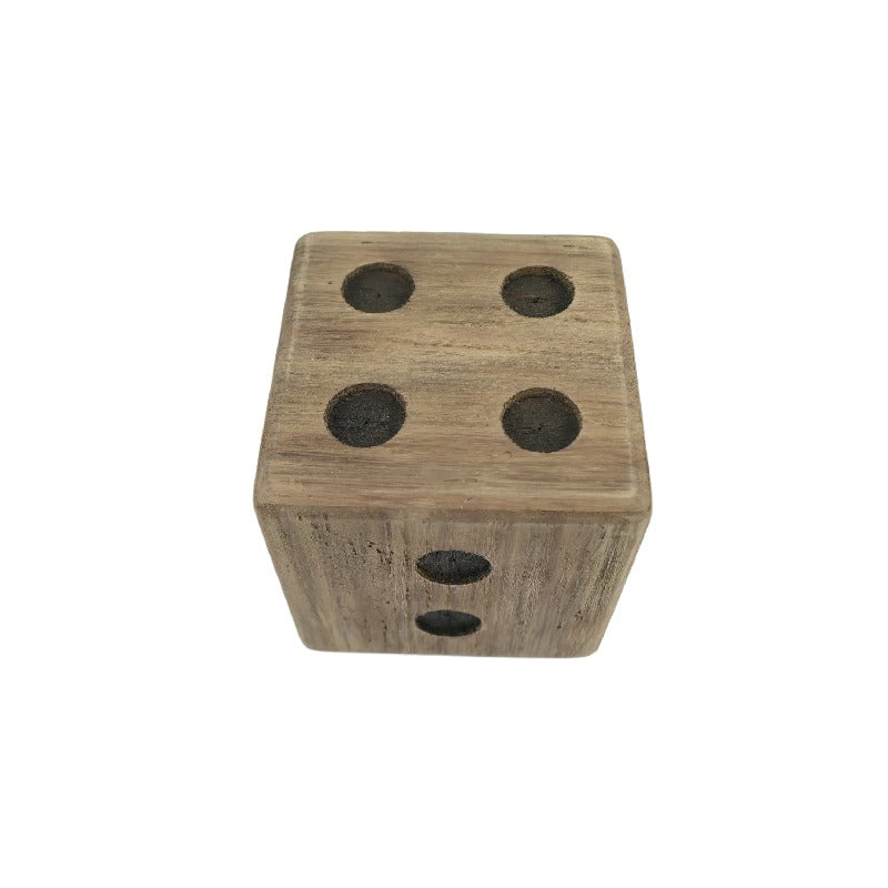 Natural Finish Square Dice 13cm - Image 2