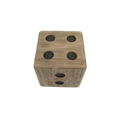 Natural Finish Square Dice 13cm - Image 2