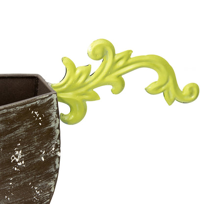 Set 2 Green Bird Planters / Storage 49cm - Image 2