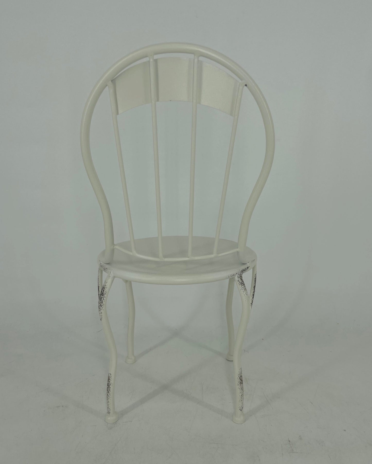 Distressed White Mini Chair Display / Pot Stand 22x39cm - Image 4