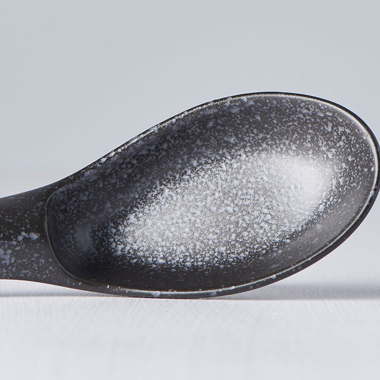 Spoon Small 15cm Kanso Matt Black Glaze - Image 2
