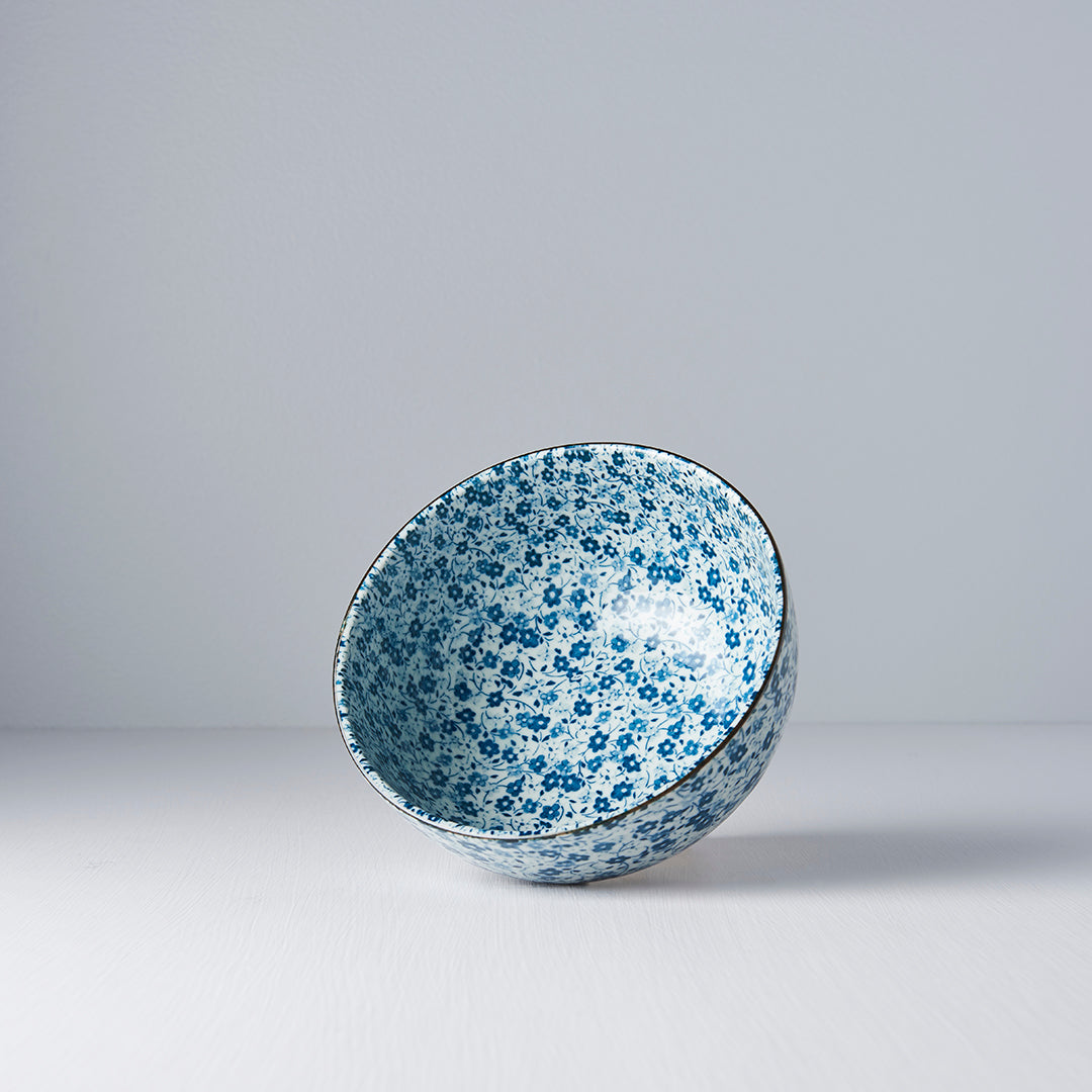 Bowl 16cm Blue Daisy Glaze - Image 3
