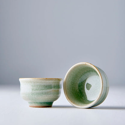 Sake Cup 35ml Celadon Glaze - Image 3