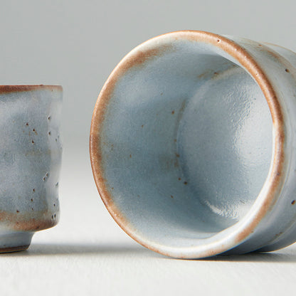 Sake Cup 50ml White Cloud Glaze - Image 3