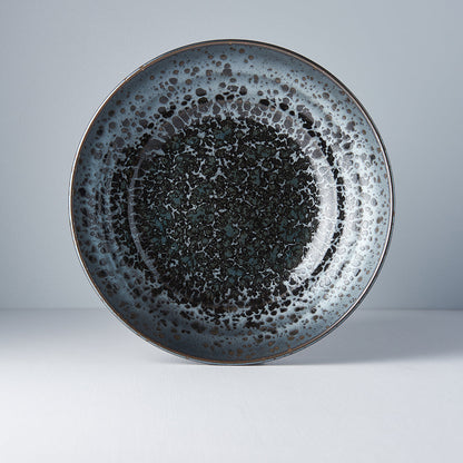 Serving Bowl Flat Base 28cm Black Pearl Glaze - Image 4