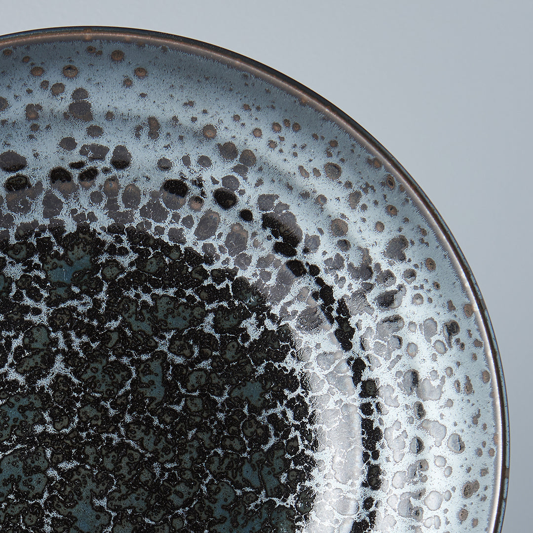 Serving Bowl Flat Base 28cm Black Pearl Glaze - Image 2