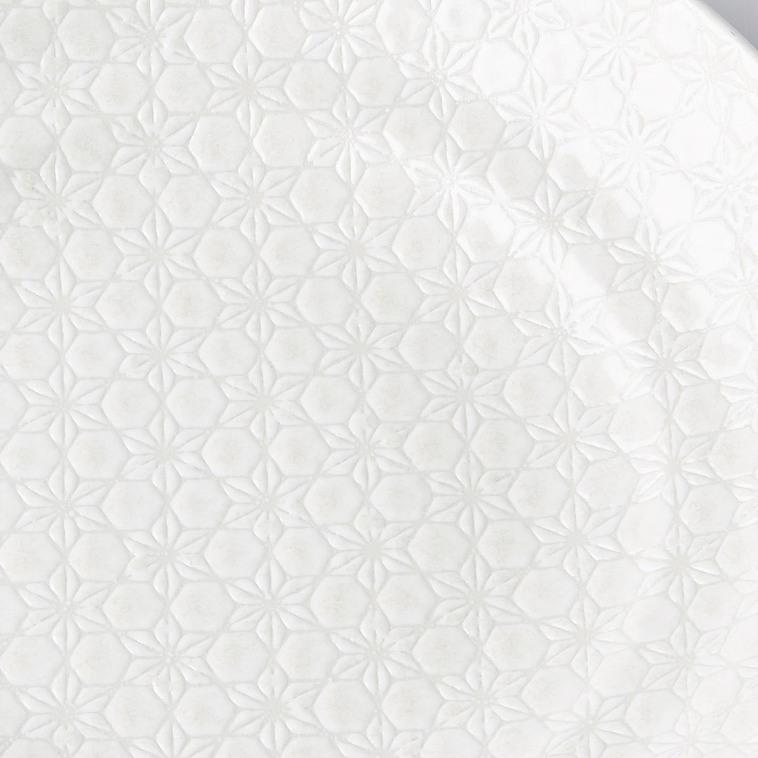 Serving Bowl 28.5cm White Star Glaze - Image 2